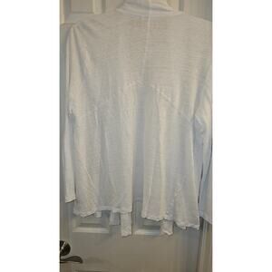 J. Jill Love Linen White Linen Cardigan Size XL Open front